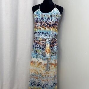 Michael Stars Knit Oyster Kaleidoscope Halter Maxi Dress​ | Sz M